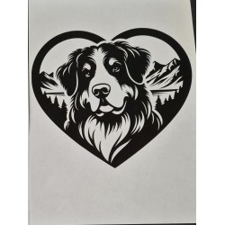 copy of Newfoundland dog guardian angel