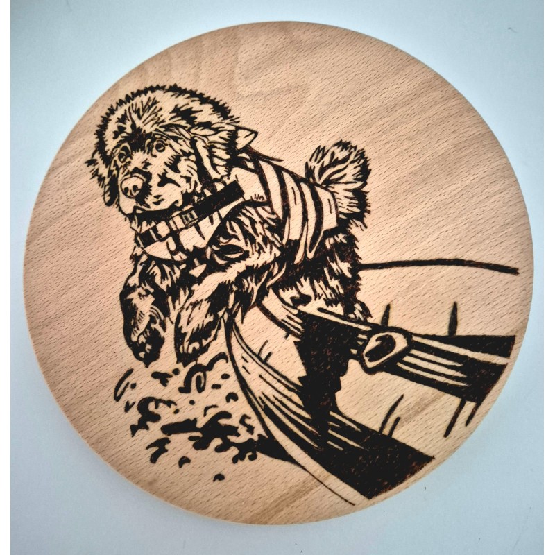 copy of Newfoundland dog guardian angel